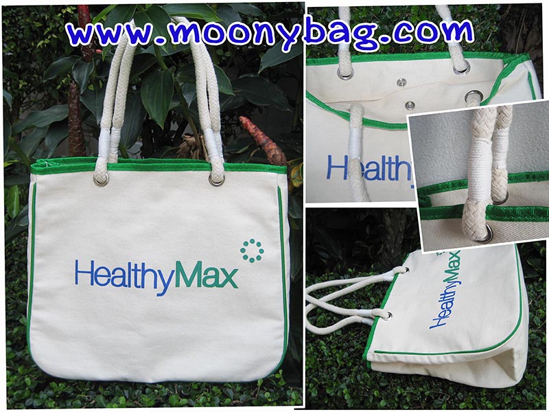 กระเป๋าผ้าแคนวาส HealthyMax รับผลิต ราคาส่ง
